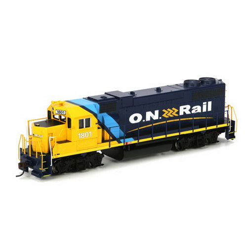 Athearn 77148 HO Ontario Northland Rail RTR GP38-2 Diesel Locomotive #1801