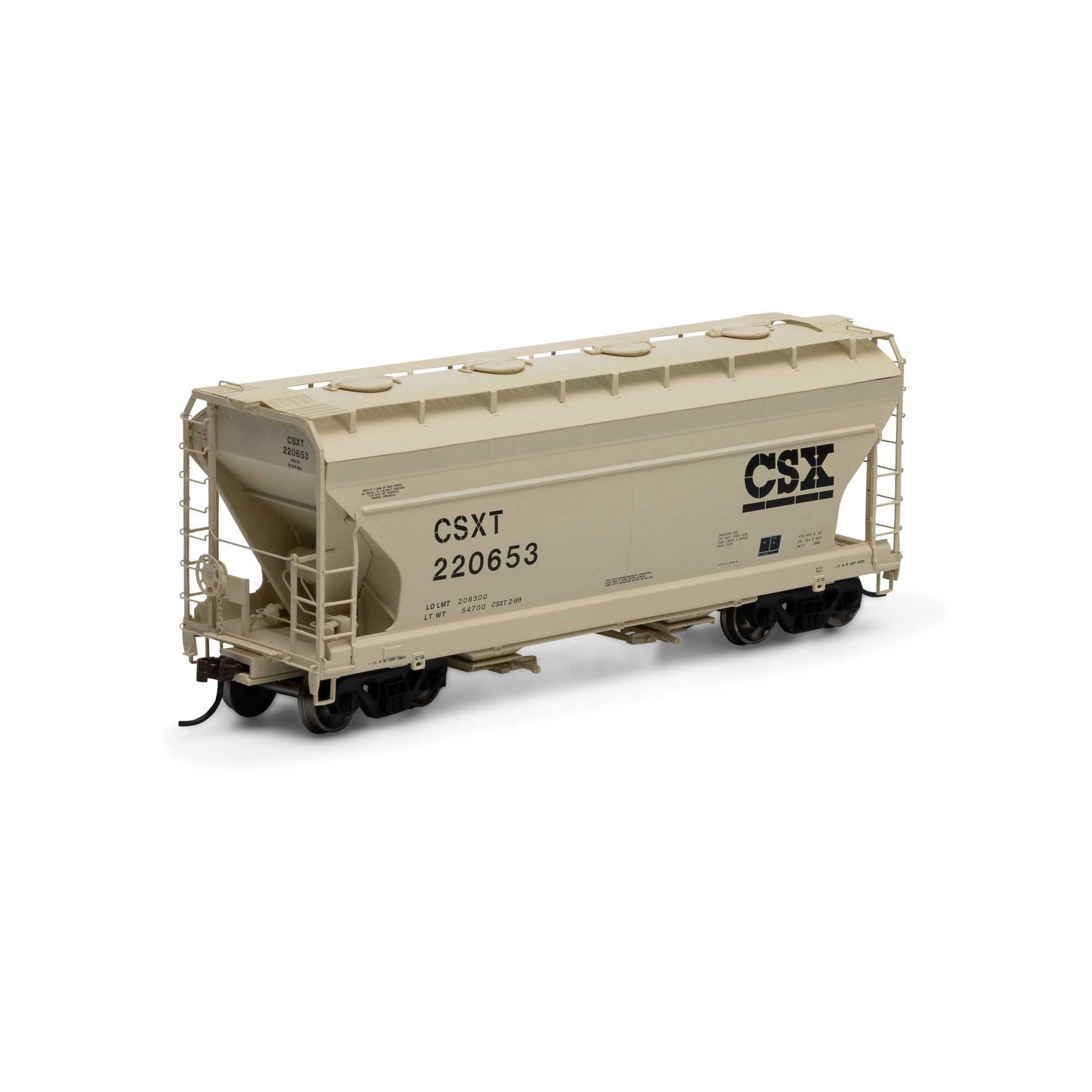 Athearn 81054 HO CSXT ACF 2970 Covered Hopper #220653