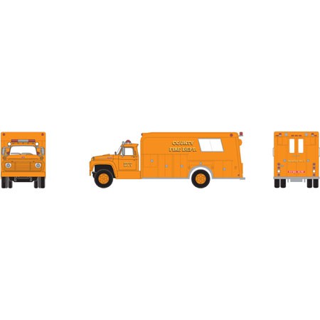 Athearn 92040 1:87 HO County Ford F-850 Rescue Truck Rescue #5