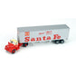 Athearn 93191 HO Santa Fe Mack B Tractor W/40' Reefer Trailer SF/Piggy-Back