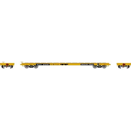 Athearn 97067 HO OTTX Black Logo 60' Flat Car RTR #91305