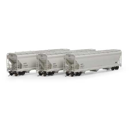 Athearn G15844 HO ACFX ACF 4600 3-Bay CF Hopper #1 (Set of 3)
