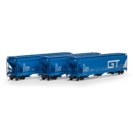 Athearn G15847 HO Grand Trunk Western ACF 4600 3-Bay CF Hopper #1 (Set of 3)