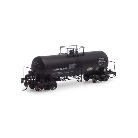 Athearn G25647 HO Chevron 13,600-Gallon Acid Tank Car #687006