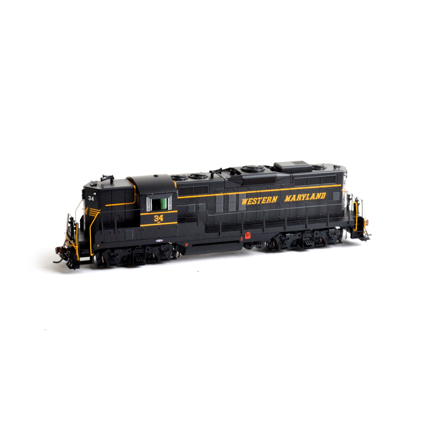 Athearn G62784 HO Western Maryland GP9 Diesel Locomotive with DCC & Sound #34