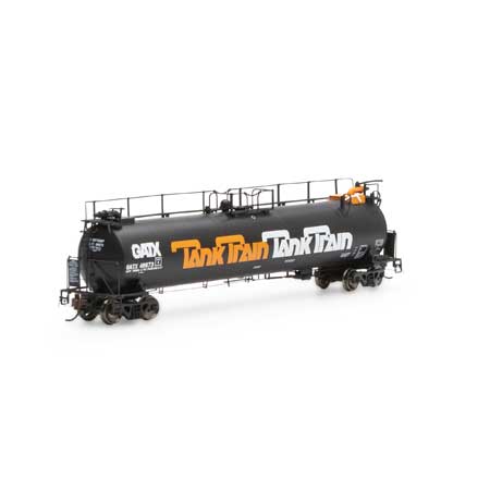 Athearn G67921 HO GATX/Orange Letter TankTrain Intermediate Tank Car #48673