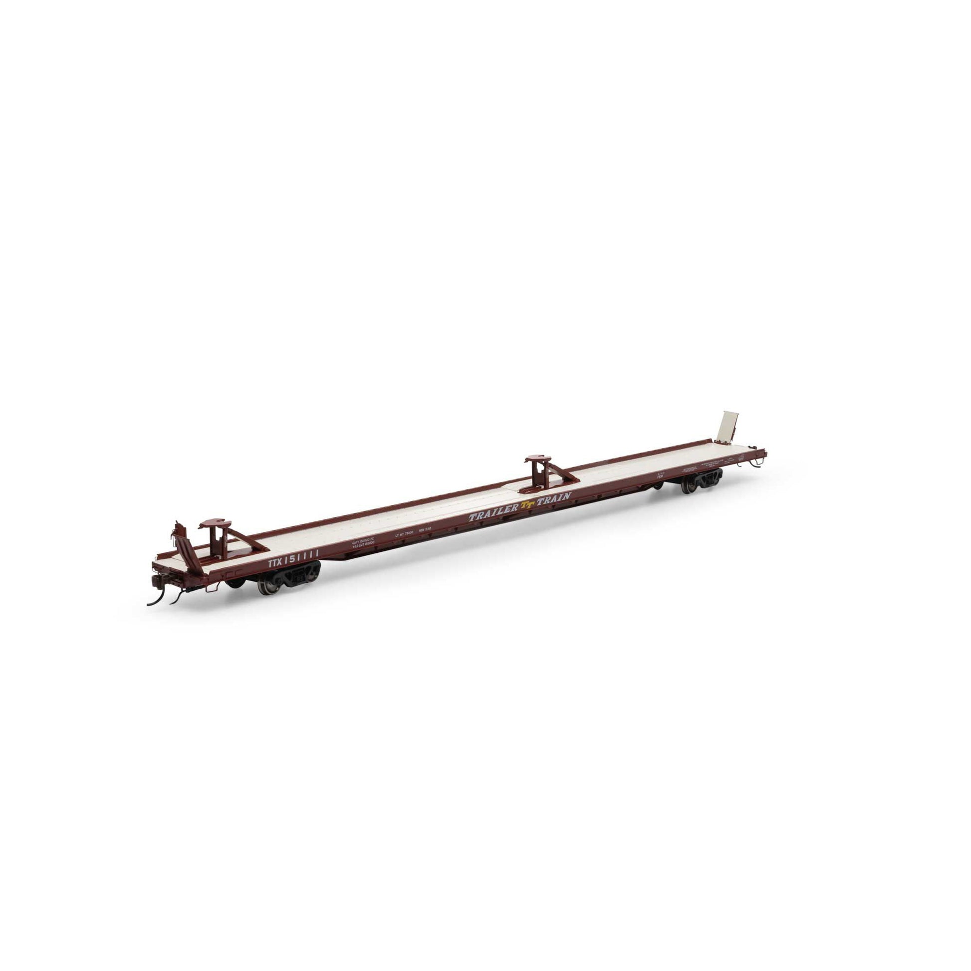Athearn G69591 HO TTX/Brown F89-F TOFC Flat Car #151111