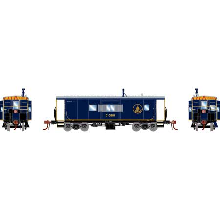 Athearn G78546 HO Baltimore & Ohio C-26 ICC Caboose with Lights #C-3801