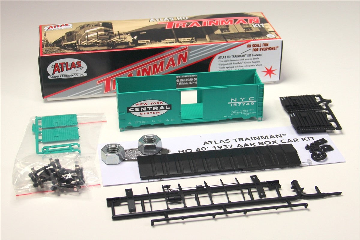Atlas 21000060 HO New York Central 40' Box Car Kit #157749