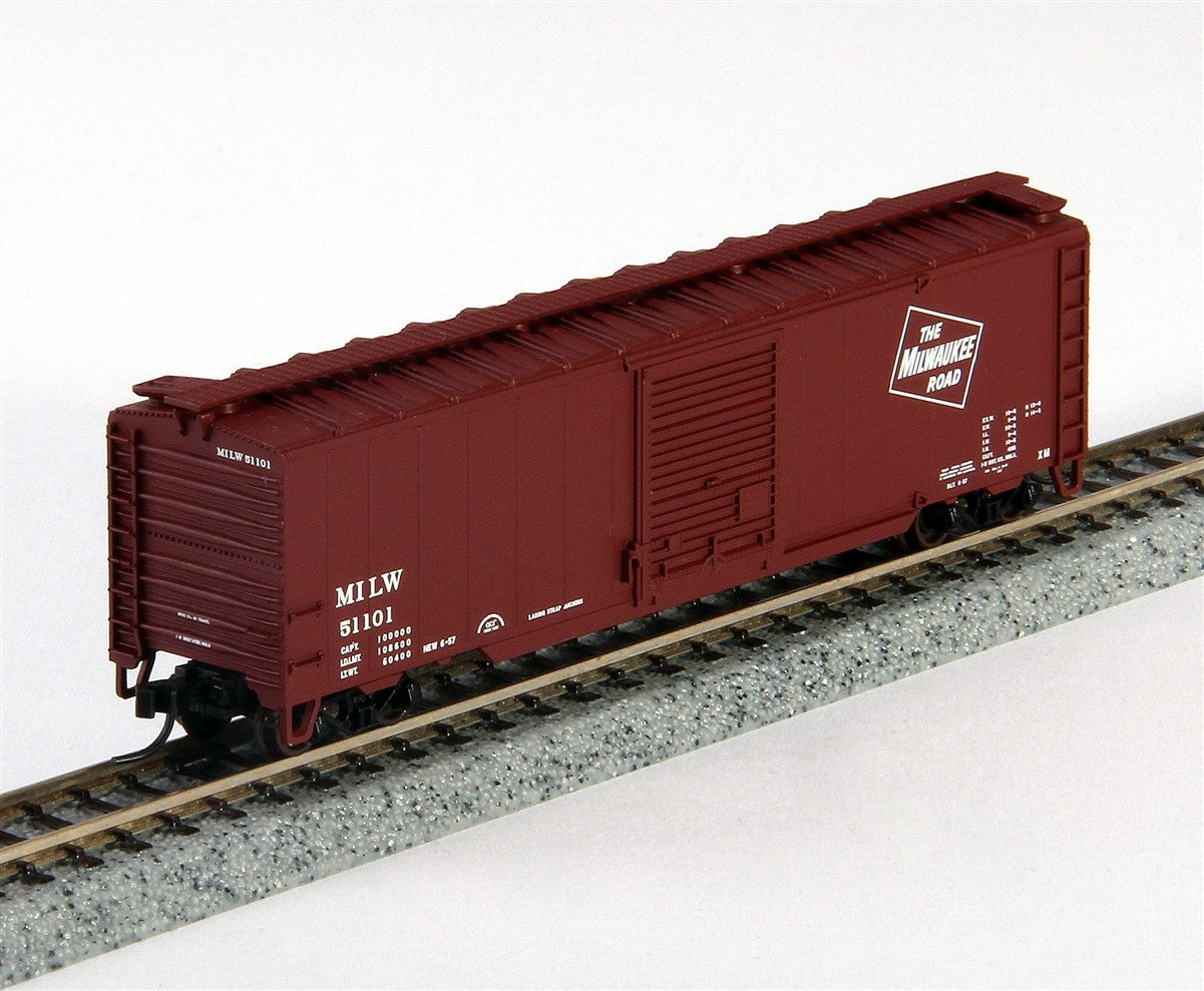 Atlas 38959 N Trainman Milwaukee Road 50' Single Door Boxcar #51101