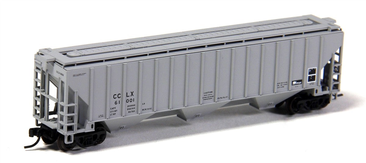 Atlas 50001789 N Crystal Car Line Thrall 4750 Covered Hopper #61001