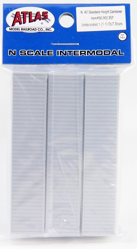 Atlas 50002257 N Undecorated 40' Standard-Height Container (Set of 2)