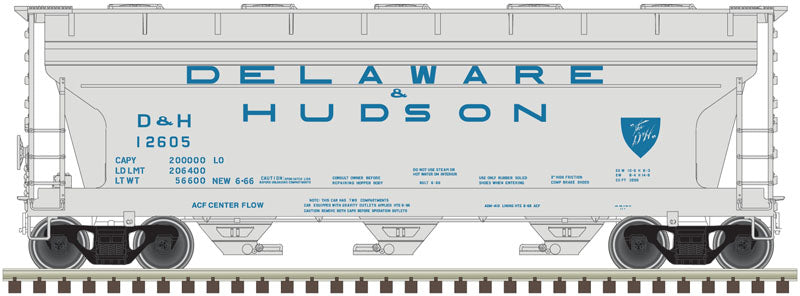 Atlas 20004448 - N Delaware & Hudson Trainman® ACF® 3560 Covered Hopper #12601