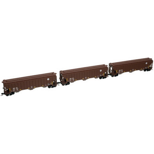 Atlas 2111 N BNSF Thrall 4750 Covered Hopper Car (Set of 3)