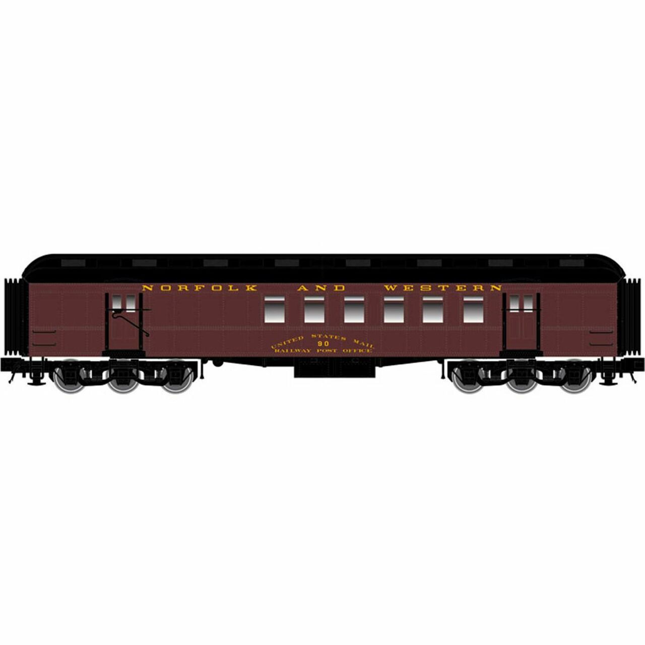 Atlas 50005094 N Norfolk and Western Trainman ACF 60' RPO Car #95