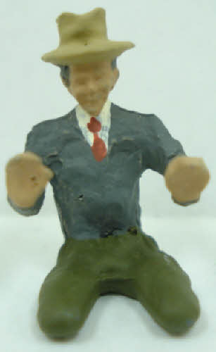 Arttista 1335 O Scale Man Driving Pewter Figure Hand Painted Colors May Vary