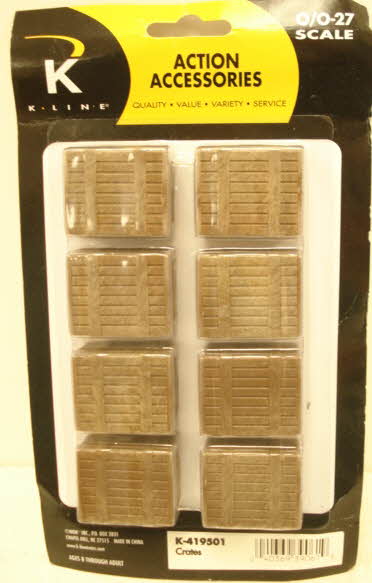 K-Line K-419501 O And O-27 Scale Crates (Pack of 8)