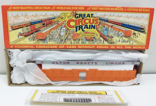 Walthers 1967C HO Circus Train HW/Sells & CB/SM Stock & Flat Car Kits #49 & #62