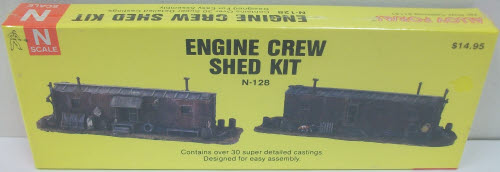 Alloy Forms N-128 N Scale Engine Crew Shed