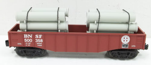 Atlas 1003006-1 BNSF Gondola w/ Pipe Load #500358