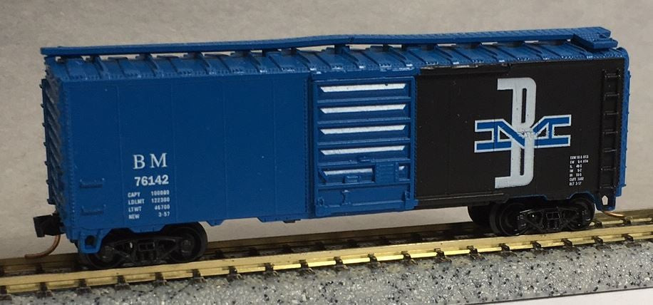 Atlas 3437 N Scale Boston & Maine 40' Boxcar #76142