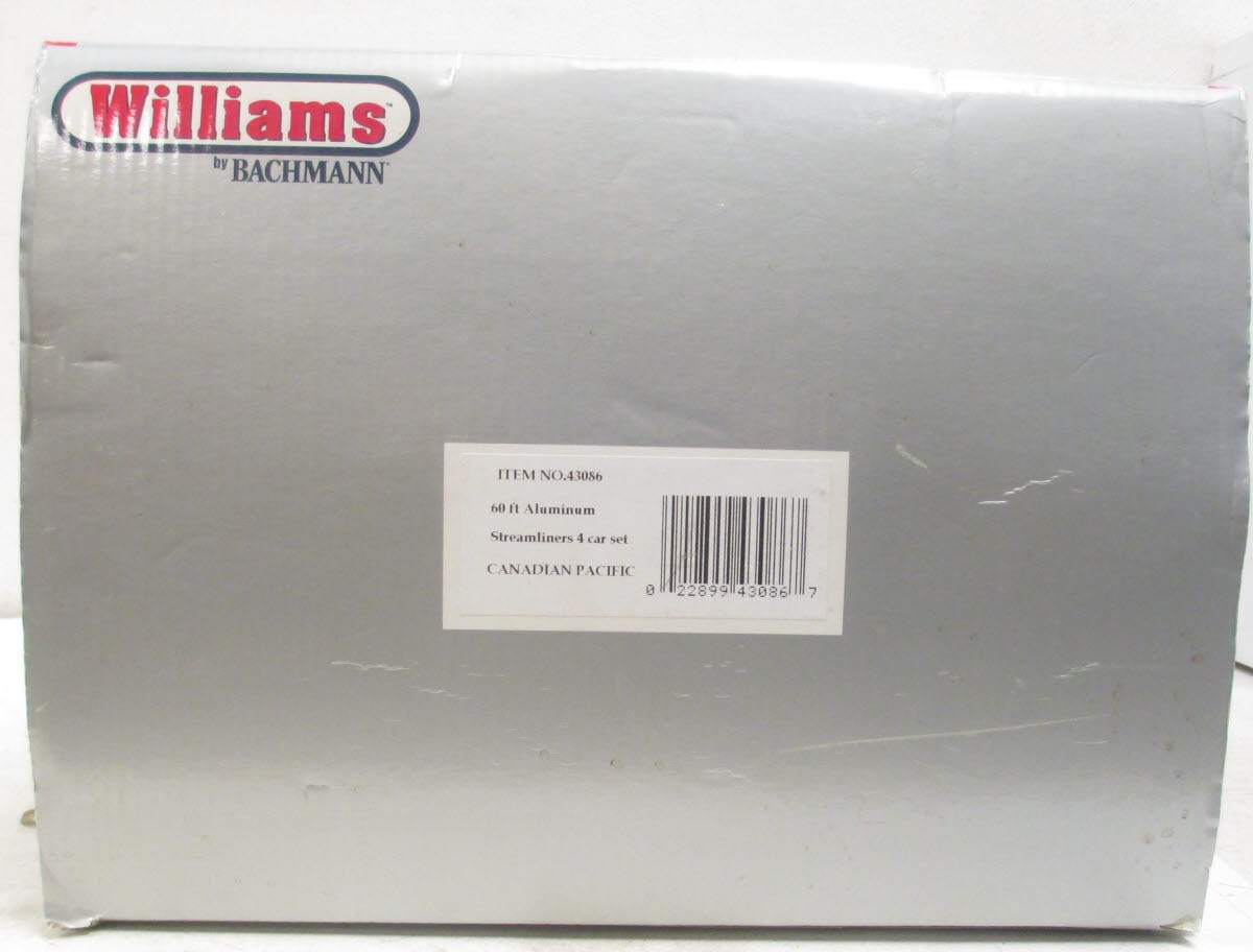 Williams 43086 Canadian Pacific 60 Ft. Streamline Passenger 4-Pack