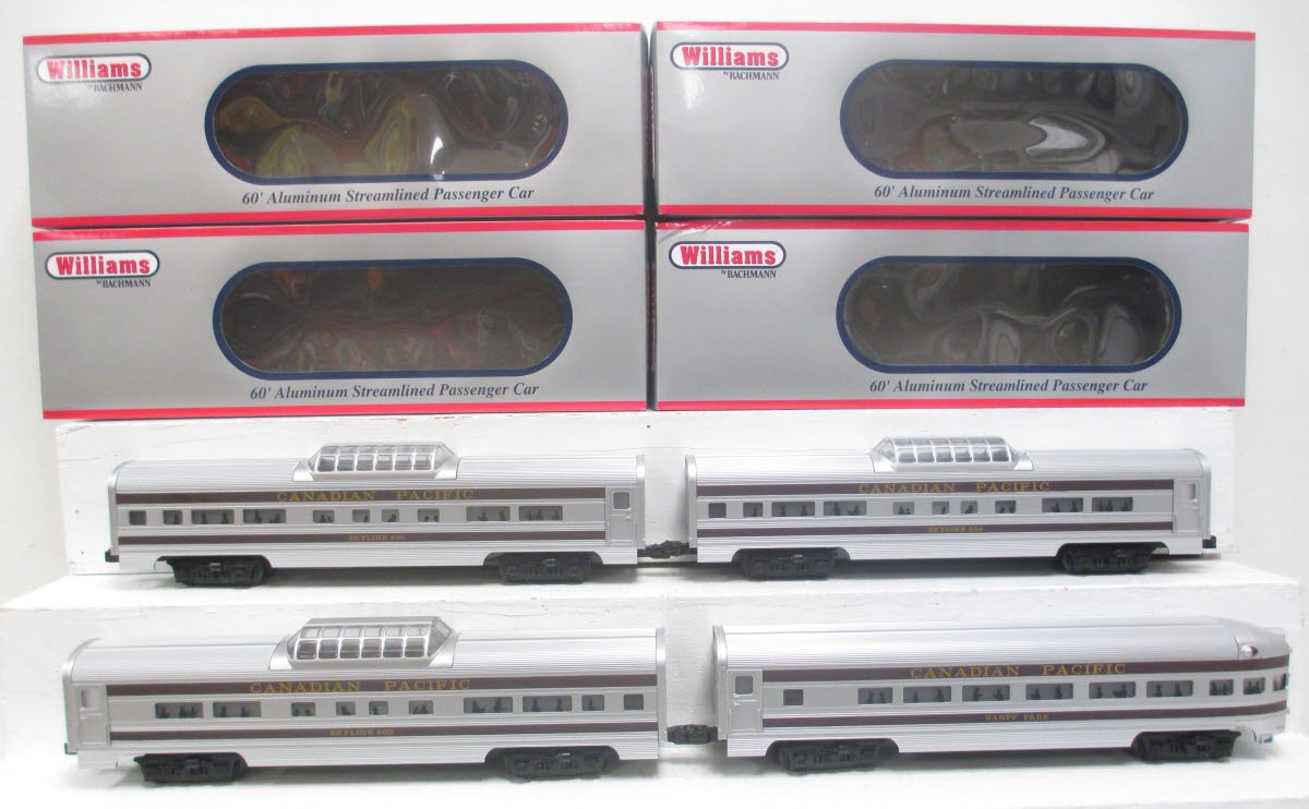 Williams 43086 Canadian Pacific 60 Ft. Streamline Passenger 4-Pack