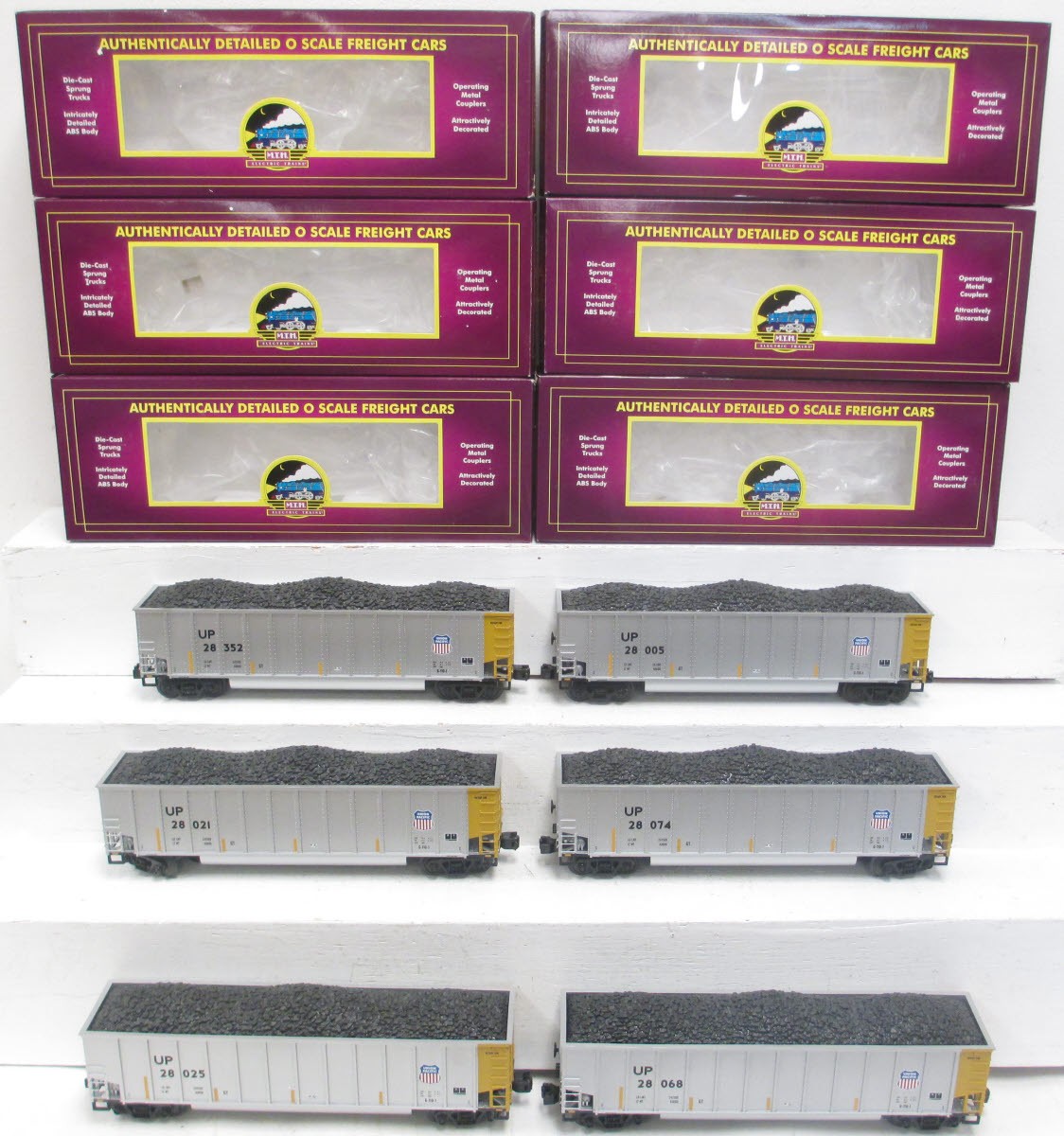 MTH 20-90535 O Gauge Union Pacific Coalporter Hopper 6-Car Set