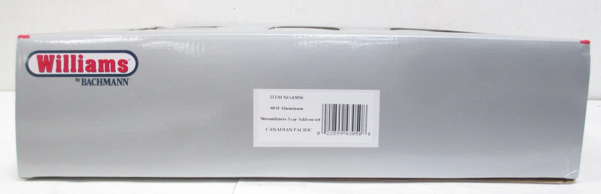 Williams 43050 Canadian Pacific 60' Streamline Passenger Cars (Set of 3)