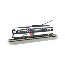 Bachmann 60506 HO New Jersey PCC Streetcar w/DCC, Sound & Sparking Trolley Pole