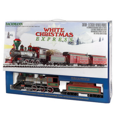 Bachmann 90076 White Christmas Express G Gauge Steam Starter Train Set