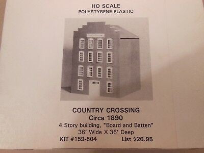 BH Models 159-504 HO 4 Story Building with Board & Batten Pattern Building Kit