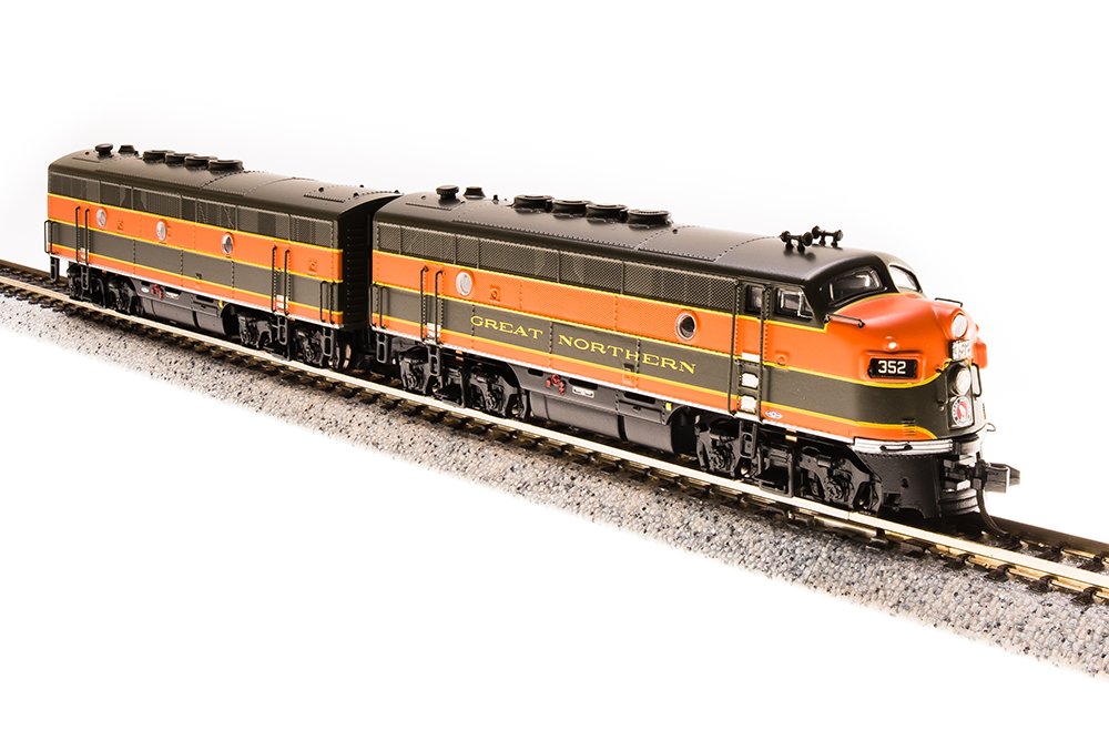Broadway Limited 3482 N Great Northern EMD F3 A/B Diesel Locomotive #352A/352B