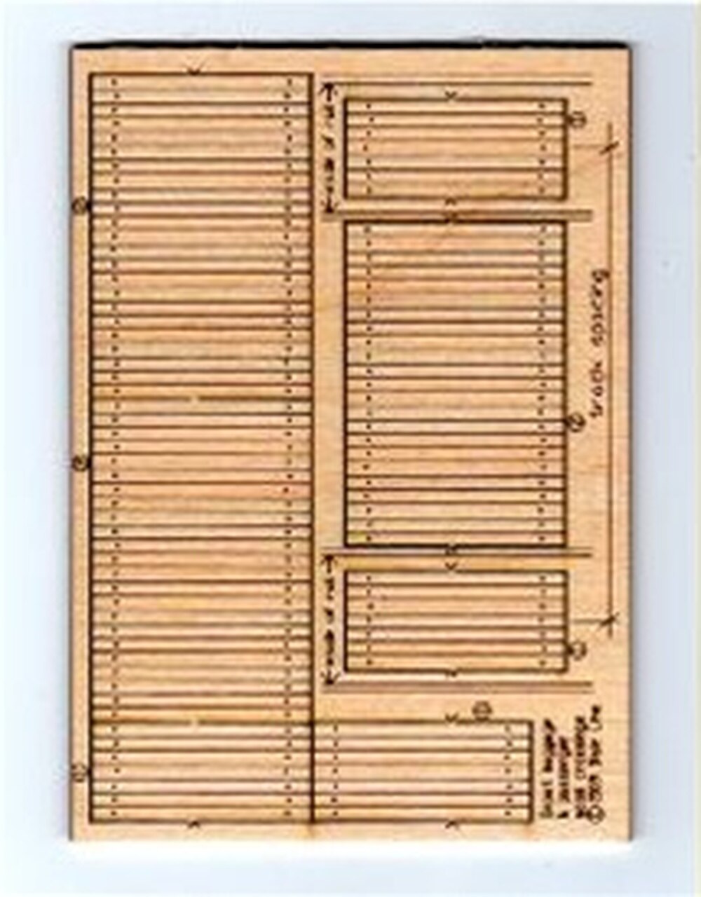 Blair Line 023 N Wood .60 Depot Baggage Cart & Pedestrian Crossings (3)