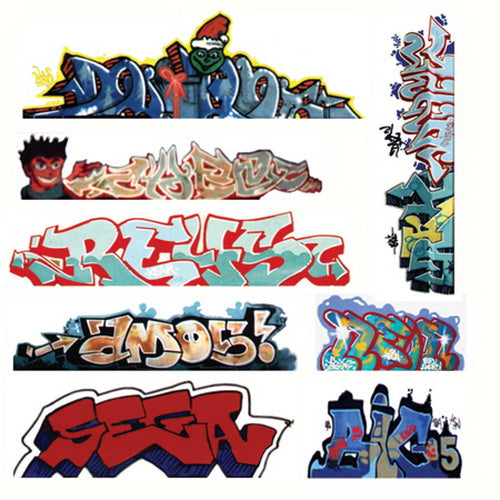 Blair Line 2246 HO Graffiti Decals Mega Set #3 (8)