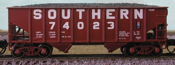 Bluford Shops 65032 N Southern Railway 8-Panel 2-Bay Hopper (Pack of 2)