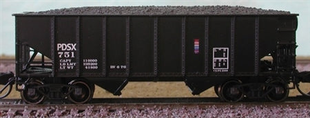 Bluford Shops 65051 N PDSX Penn-Dixie Cement 8-Panel 2-Bay Open Hopper