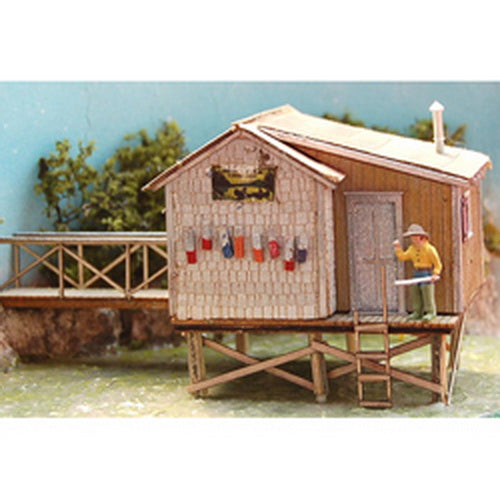 Bar Mills 0662 HO The Fishing Shack At Cozy Cove Laser-Cut Kit