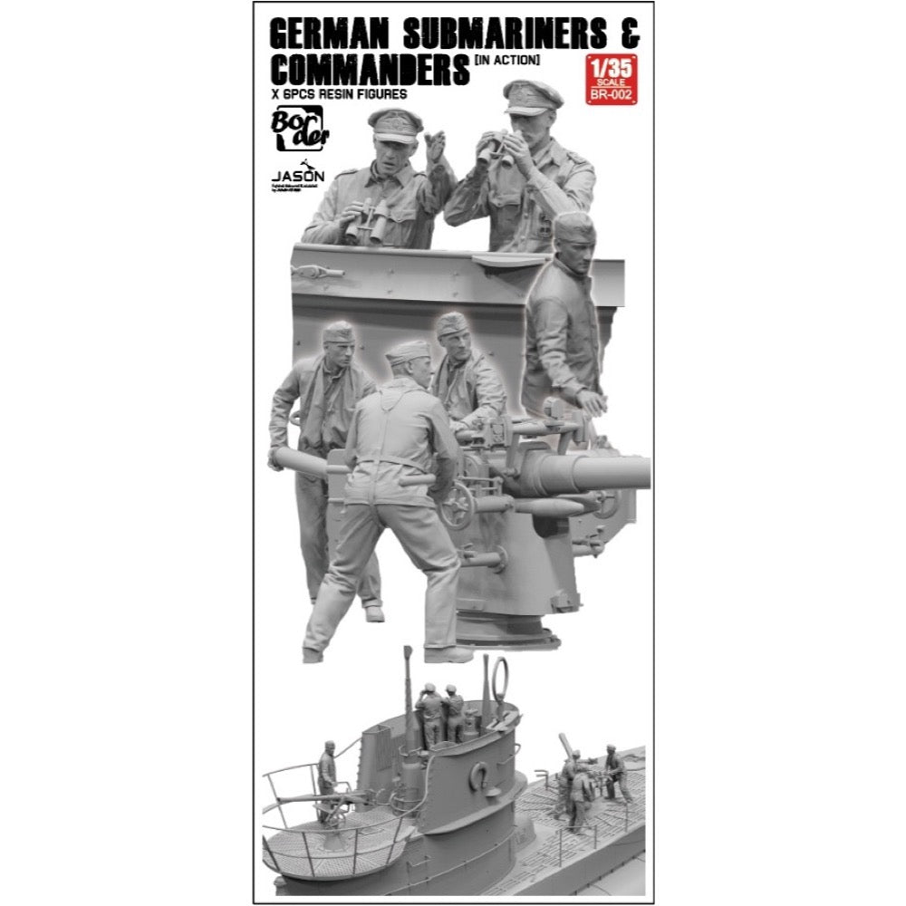 Border Model BR-002 1:35 German Submariners & Commanders Resin Figures