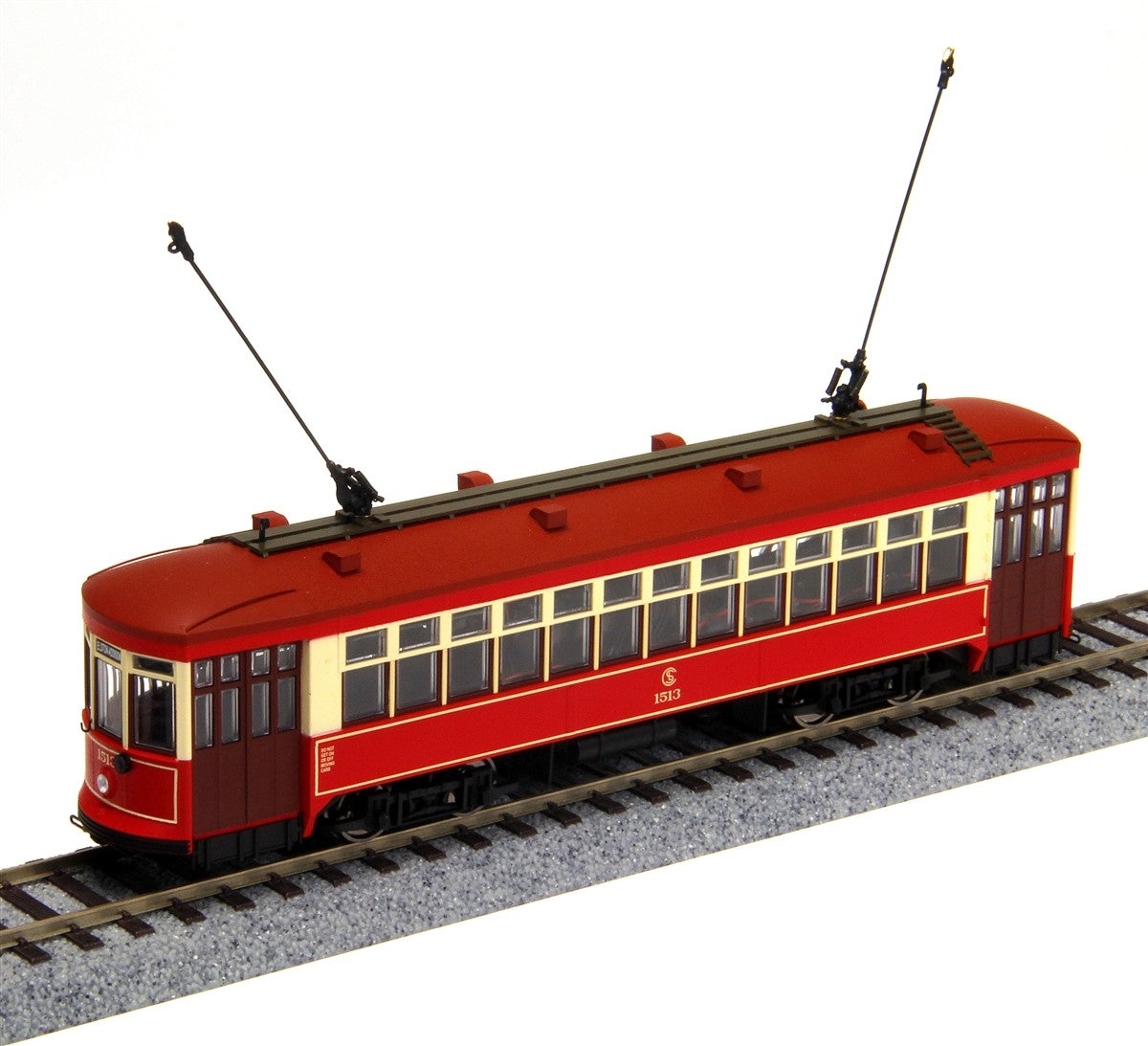 Bowser 12821 HO Chicago Streetcar 1590 Trainz