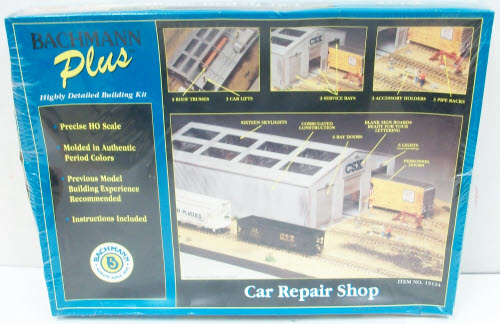 Bachmann 15124 HO Car Repair Shop Building Kit