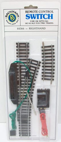 Bachmann 44366 HO Steel Right Hand Remote Switch Turnout