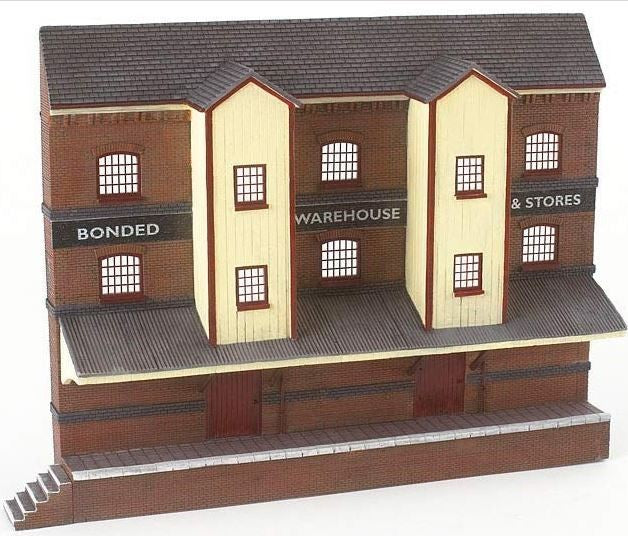 Bachmann 44-204 OO Scale Low Relief Bonded Warehouse Pre Decorated Built up