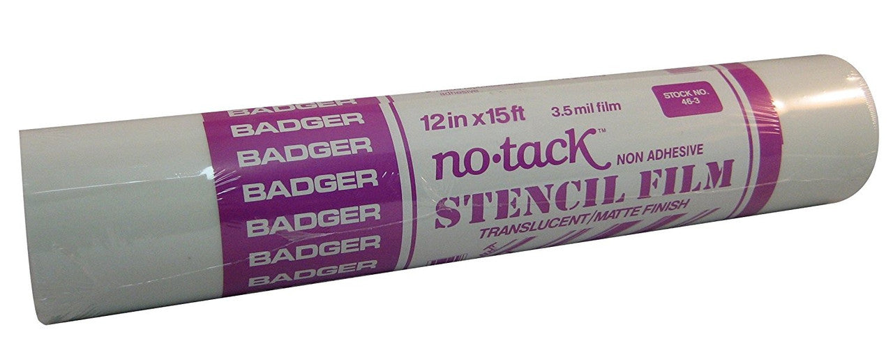 Badger 46-3 12" x 15' No-Tack Non-Adhesive Stencil Film