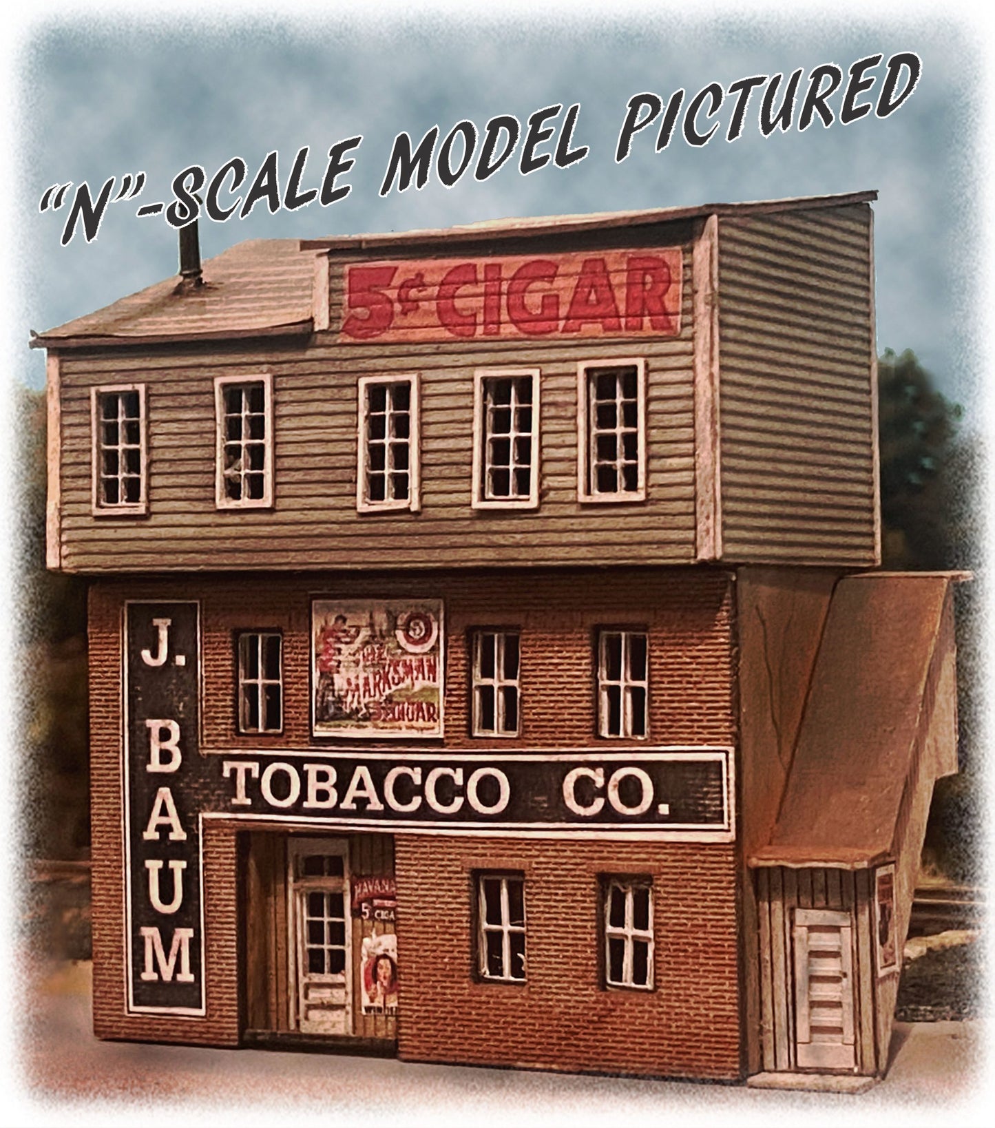 Bar Mills 0371 N J. Baum Tobacco Company Building Kit