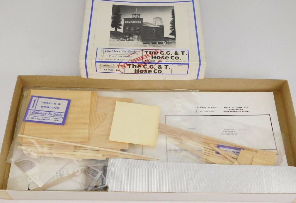 Builders-in-Scale 605 HO Scale The C.G. & T. Hose Co. Building Kit