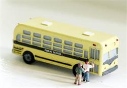 Model Tech Studios JN1096 N 1950's-60's School Bus Kit Style #2