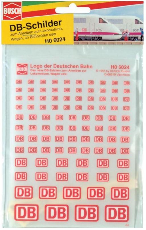 Busch 6024 DB 89 Dry Decal Transfers