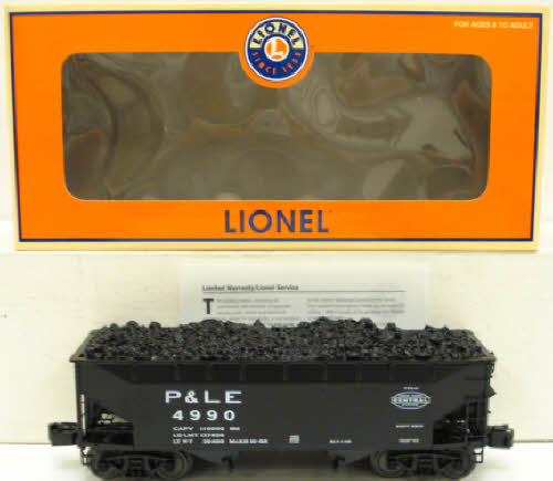 Lionel 6-17070 O Gauge Pittsburgh & Lake Erie Die-Cast Offset Hopper #4990