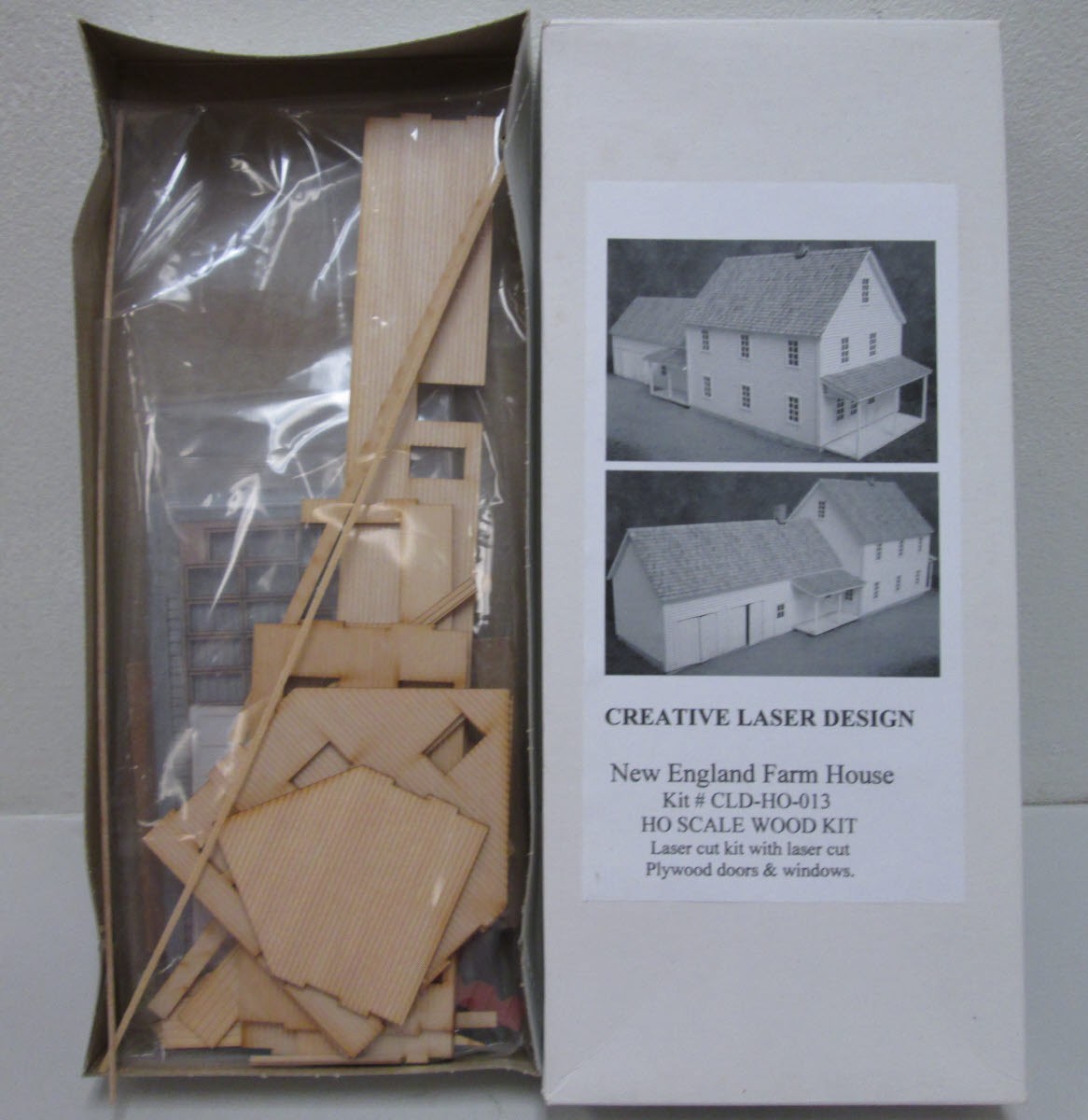 Creative Laser Design CLD-HO-013 HO Scale New England Farm House Laser Cut Kit
